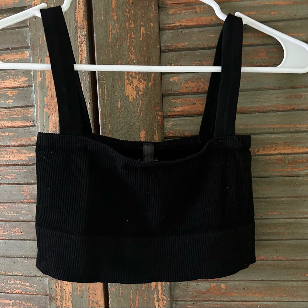 UO Ribbed Square Bra Top